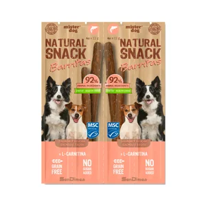 MISTER DOG Barritas para perro de salmón 4X12g