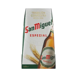 SAN MIGUEL ESPECIAL Cervezas pack 4 botellas 33 cl.