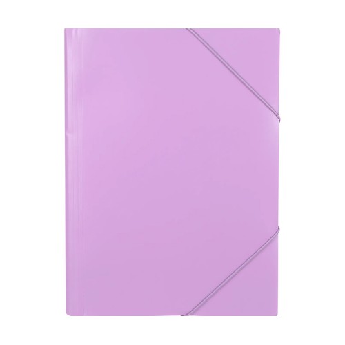 Carpeta con gomas, tamaño A4, 3 solapas, morado, ALCAMPO.