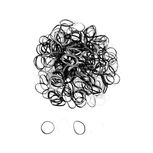 COSMIA Gomas pequeñas de colores negro y transparente COSMIA.