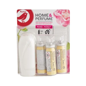 PRODUCTO ALCAMPO Ambientador mini spray + 3 recambios, fragancia peonía PRODUCTO ALCAMPO 3 uds. x 15 ml.