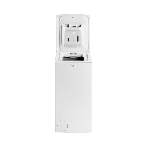 Lavadora de carga superior WHIRLPOOL TDLR 7220LS SP 7KG, clasificación energética: E, 1200RPM, H: 90cm, A: 40cm, F: 60cm.