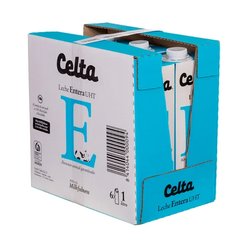 Leche desnatada de vaca 6 x 1 l.