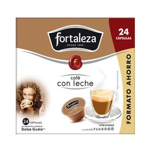 FORTALEZA Café en cápsulas con leche I7, 24 uds.