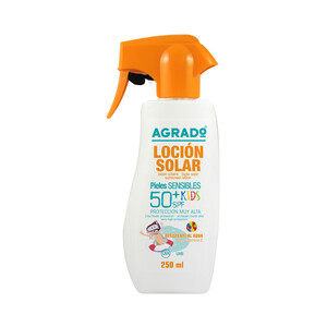 Imagen de AGRADO Kids Protector solar en spray, especial niños con pieles sensibles y FPS 50+ (muy alto) 250 ml.