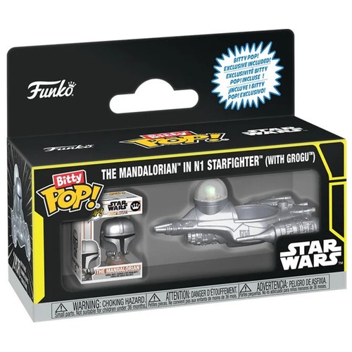 BITTY POP! Rides - STAR WARS (The Mandalorian In N1 Starfighter With Gorgu)