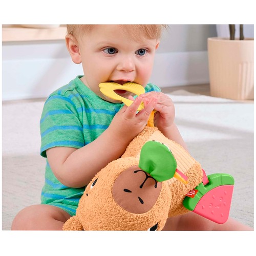FISHER PRICE  Capibara estímulos y Juego de Peluche interactivo +3 Meses