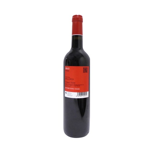 ÁN/2  Vino tinto con IGP Vinos de la Tierra de Mallorca botella de 75 cl.