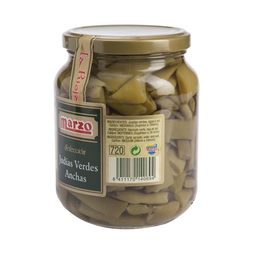 MARZO Judías verdes anchas frasco de 360 g.