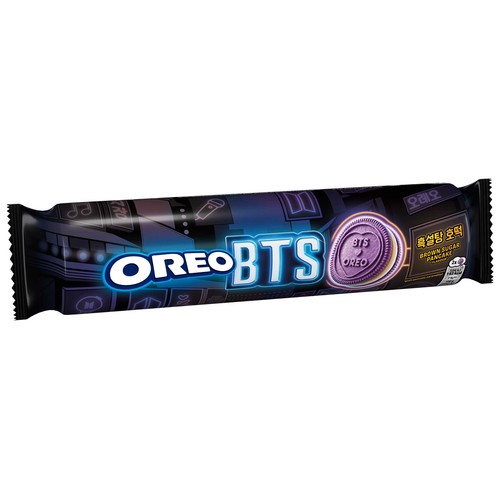 OREO BTS Galletas Crema Sabor Tortita Caramelizada, Edición Limitada, 157 g.