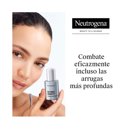 NEUTROGENA Retinol boost Rutina anti-edad (sérum facial intenso de noche + fluido hidratante con FPS 50).