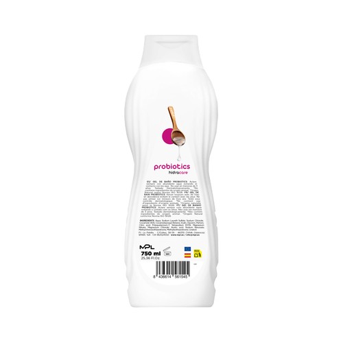 SANKO Probiotics Gel de baño con probióticos para pieles secas 750 ml.