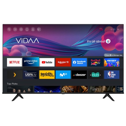 Televisión 147,32 cm (58") LED HISENSE 58A6BG 4K, HDR10+, SMART TV, WIFI, BLUETOOTH, TDT HD, USB reproductor, 3HDMI, 160HZ.