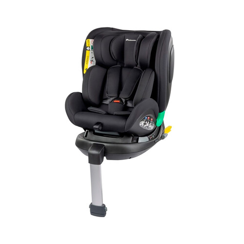 Silla auto i-Size (40 a 150 cm) Isofix, color negro, BEBECONFORT.