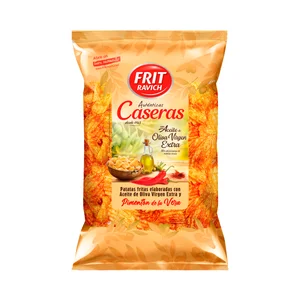 FRIT RAVICH Patatas onduladas caseras con sabor a pimentón 160g
