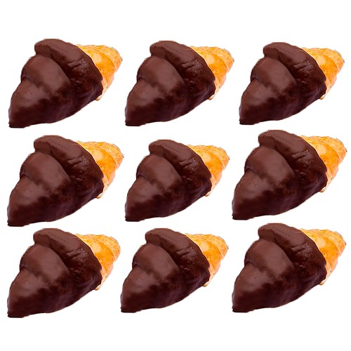 Mini croissant bañado en chocolate 9 uds. 320 g.