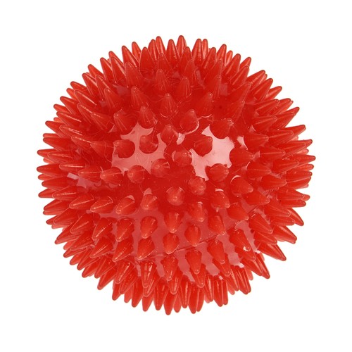 PRODUCTO ALCAMPO Jugeute para perros con forma de bola de espinas de 8 cm.