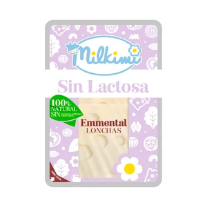 MILKIMI Queso lonchas Emmental sin lactosa MILKIMI 100 g.