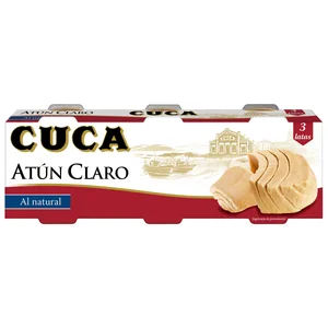CUCA Atún claro al natural pack 3 uds x 67 g.