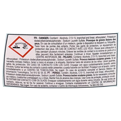 PRODUCTO ALCAMPO Detergente líquido Caribe 37 ds. 2 l.