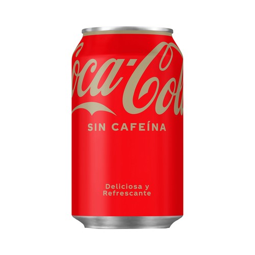 COCA COLA Sin cafeína Refresco de cola lata 33 cl.
