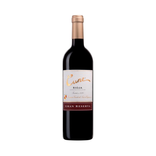 CUNE  Vino tinto gran reserva con D.O. Ca. Rioja botella de 75 cl.