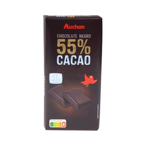PRODUCTO ALCAMPO Tableta de chocolate negro 55% cacao 150 g.