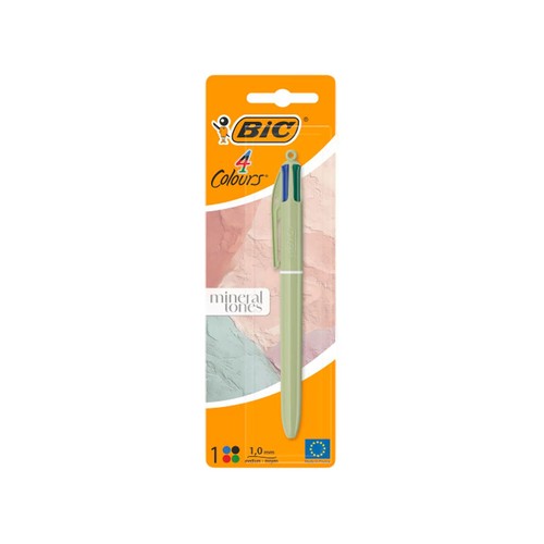 Bolígrafo 4 colores, modelo Mineral Tones. BIC