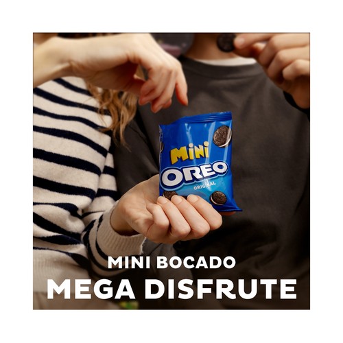 OREO Galletas Mini de cacao rellenas de crema de vainilla 160 g.