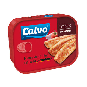 Imagen de CALVO Filetes de sardina en salsa picantona 75 g.