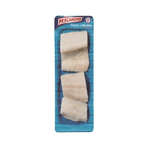 Imagen de PESCANOVA Filetes de bacalao ultracongelados y en su punto de sal PESCANOVA 400 g.