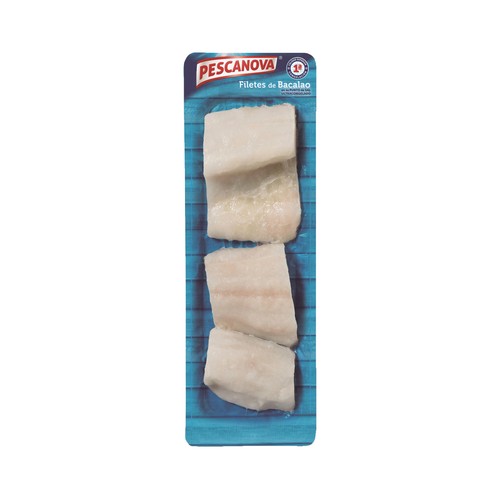 PESCANOVA Filetes de bacalao ultracongelados y en su punto de sal PESCANOVA 400 g.