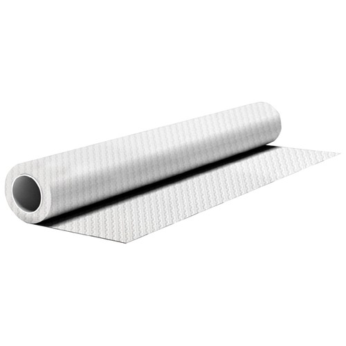 Rollo de mantel desechable, color blanco, impermeable, 1,20x8 metros MACADAMIA.