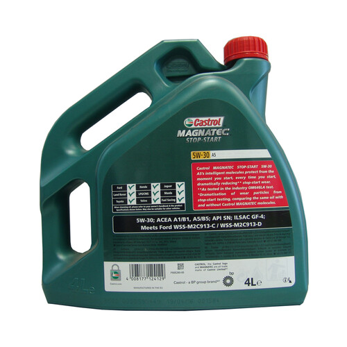 Aceite sintético para vehículos con motores gasolina o diésel CASTROL Magnatec stop-star 4 litros.