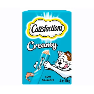 CATISFACTIONS Snacks de gato salmón 4 x 10 gr.
