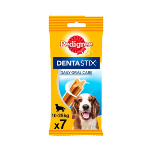 Imagen de PEDIGREE Snack dental para perros de raza mediana PEDIGREE DENTASTIX 7 uds. 180 g.