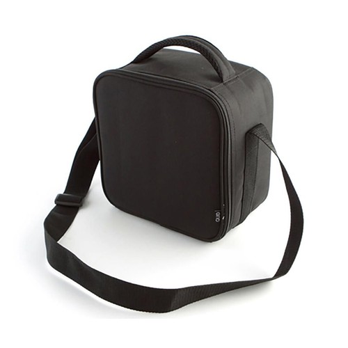Bolsa porta alimentos color negro más 2 recipientes herméticos de plástico QUID