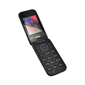 QILIVE Flip, negro, pantalla 6,19cm (2,4"), Dual Sim, Bluetooth.