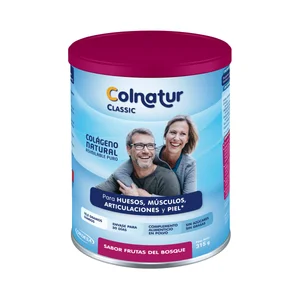 COLNATUR Complemento alimenticio en polvo a base de colágeno natural con sabor a frutas del bosque COLNATUR Classic 300 g.