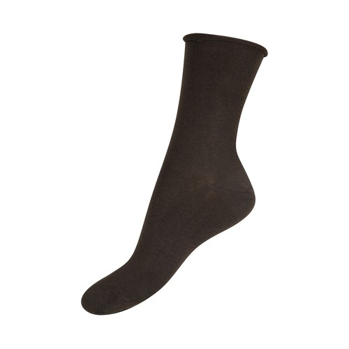 Calcetines para mujer, sin goma MARIE CLAIRE, color marrón, talla única.