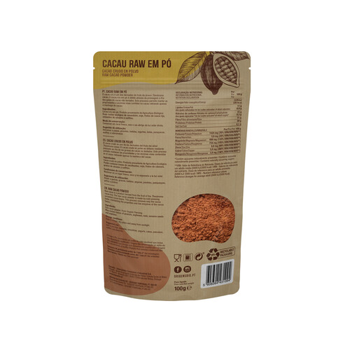 ORIGENS Cacao en polvo crudo ecológico ORIGENS 100 g. Alcampo ¡Haz tu Compra Online y Recoge