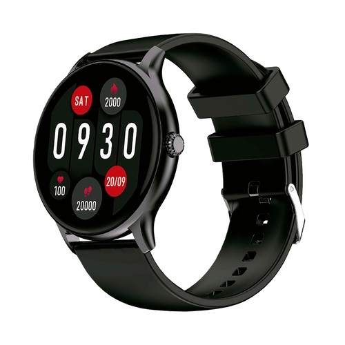 NK SW330018 negro, Smartwatch 1,28", ritmo cardiaco, control música, Bluetooth.