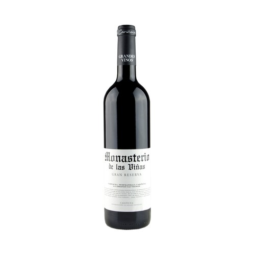 MONASTERIO DE LAS VIÑAS  Vino tinto gran reserva D.O.P Cariñena MONASTERIO DE LAS VIÑAS botella de 75 cl.