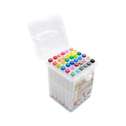 Caja de 36 rotuladores de colores, doble punta, ALCAMPO.