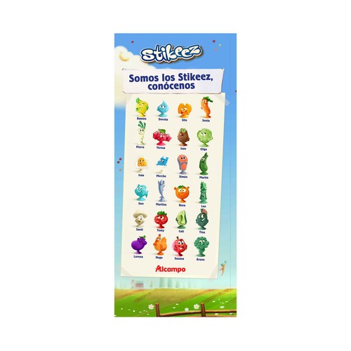 Sobre sorpresa Stikeez PRODUCTO ALCAMPO.