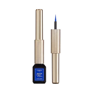 L"ORÉAL PARIS Mate signature tono 02 blue Perfilador líquido de acabado mate e intenso color azul.
