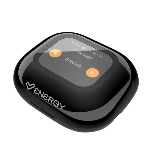 Auriculares Inalámbricos Bluetooth ENERGY SISTEM Black OpenVoice Translation OWS, hasta 30h autonomía