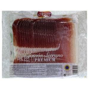 Jamón curado loncheado 250 g.