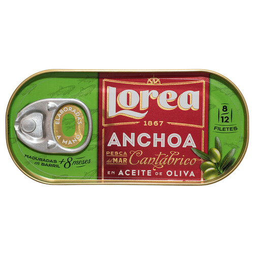 LOREA Filetes de anchoa en aceite de oliva 30 g.