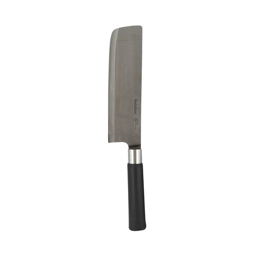 Cuchillo Usuba hoja ancha antiadherente de acero inoxidable y mango antideslizante, Asia METALTEX.